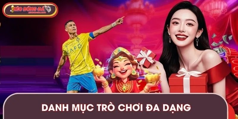 Danh mục trò chơi đa dạng với nhiều thể loại giải trí